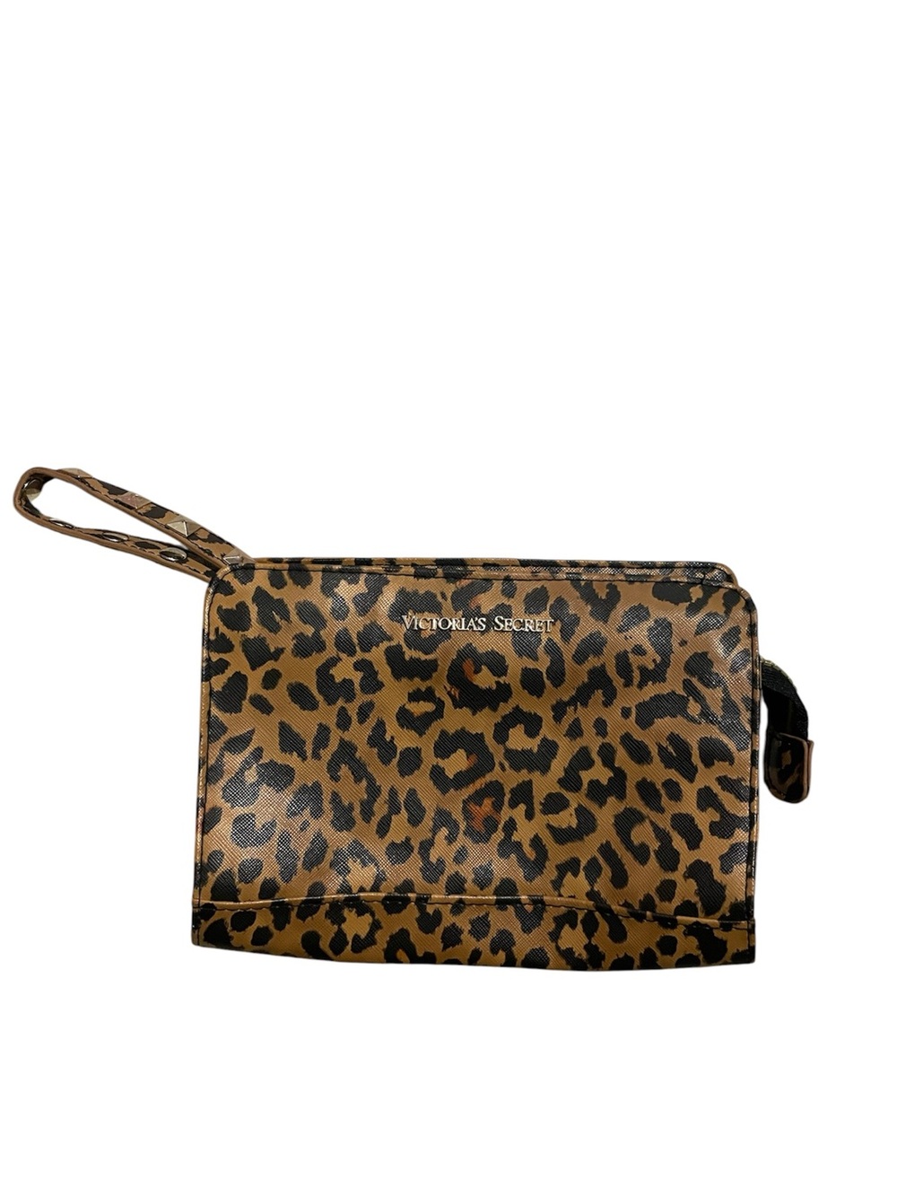 Victoria's Secret Leopard Print Wristlet in Brown and Black